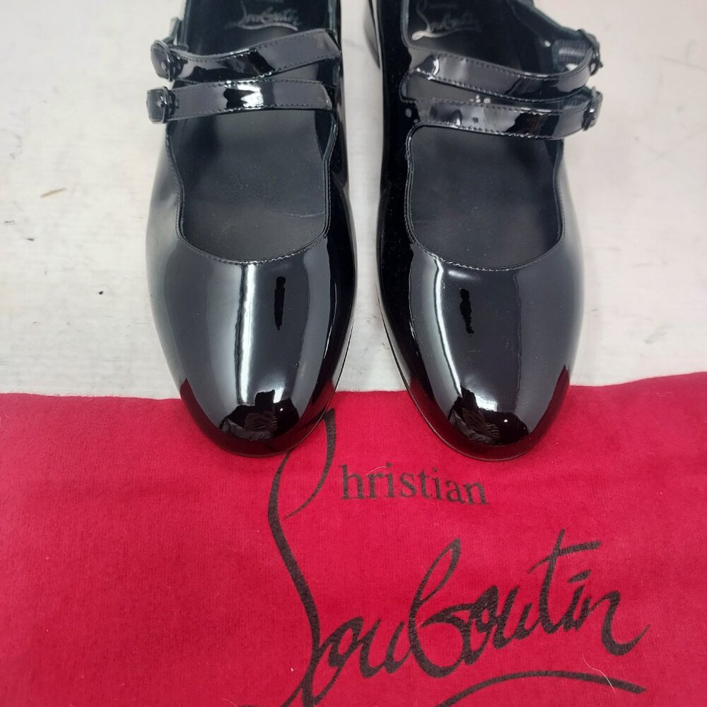 Christian Louboutin Black Sweet Jane Ballerina Flat Shoe - Picture 7 of 11
